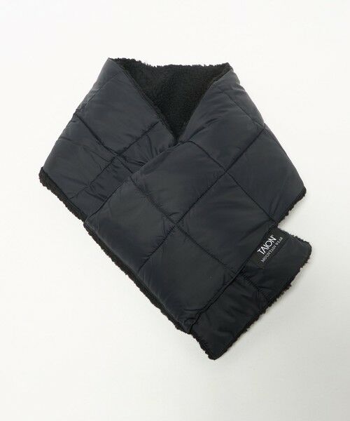 green label relaxing / グリーンレーベル リラクシング マフラー・ショール・スヌード・ストール | ＜TAION＞マウンテン リバーシブル ダウンボア マフラー | 詳細1