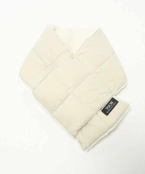 green label relaxing / グリーンレーベル リラクシング マフラー・ショール・スヌード・ストール | ＜TAION＞マウンテン リバーシブル ダウンボア マフラー | 詳細7