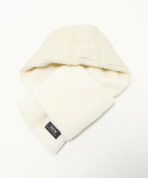 green label relaxing / グリーンレーベル リラクシング マフラー・ショール・スヌード・ストール | ＜TAION＞マウンテン リバーシブル ダウンボア マフラー | 詳細8