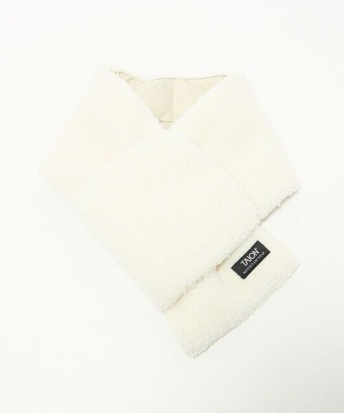 green label relaxing / グリーンレーベル リラクシング マフラー・ショール・スヌード・ストール | ＜TAION＞マウンテン リバーシブル ダウンボア マフラー | 詳細12