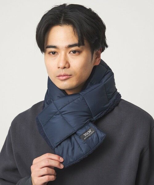 green label relaxing / グリーンレーベル リラクシング マフラー・ショール・スヌード・ストール | ＜TAION＞マウンテン リバーシブル ダウンボア マフラー | 詳細15