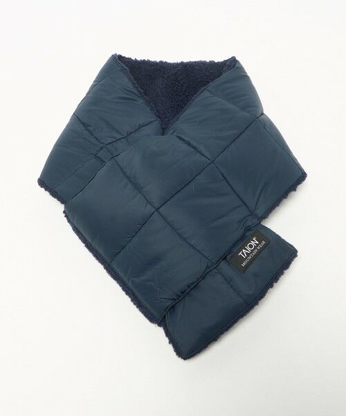 green label relaxing / グリーンレーベル リラクシング マフラー・ショール・スヌード・ストール | ＜TAION＞マウンテン リバーシブル ダウンボア マフラー | 詳細16