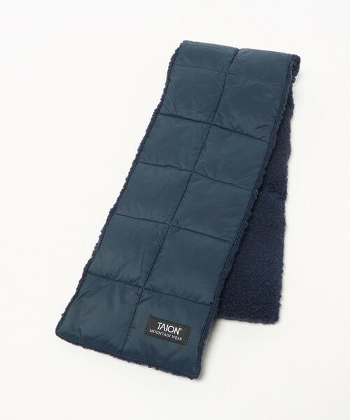 green label relaxing / グリーンレーベル リラクシング マフラー・ショール・スヌード・ストール | ＜TAION＞マウンテン リバーシブル ダウンボア マフラー | 詳細17