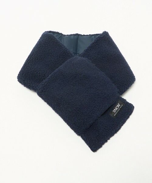green label relaxing / グリーンレーベル リラクシング マフラー・ショール・スヌード・ストール | ＜TAION＞マウンテン リバーシブル ダウンボア マフラー | 詳細20
