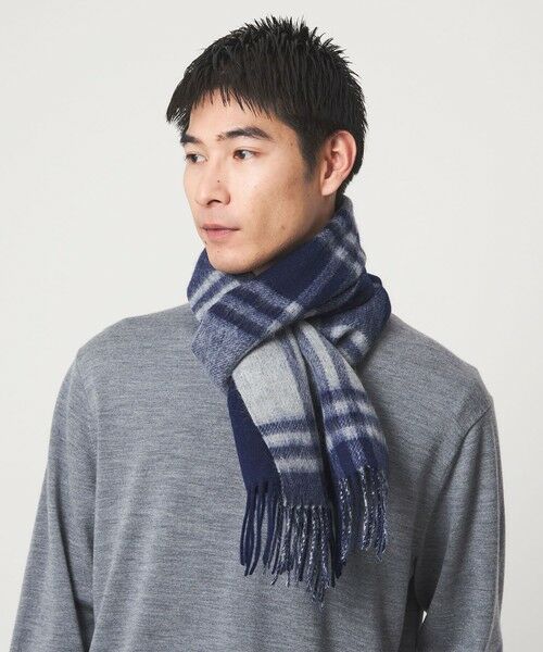 green label relaxing / グリーンレーベル リラクシング マフラー・ショール・スヌード・ストール | GLR リバーシブル マフラー | 詳細1