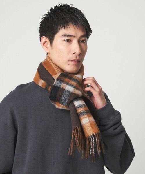 green label relaxing / グリーンレーベル リラクシング マフラー・ショール・スヌード・ストール | GLR リバーシブル マフラー | 詳細12