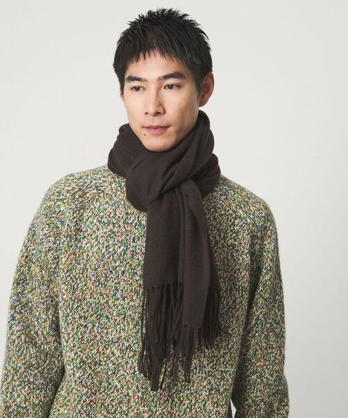 green label relaxing / グリーンレーベル リラクシング マフラー・ショール・スヌード・ストール | GLR ソリッド 60 ラージ マフラー | 詳細13