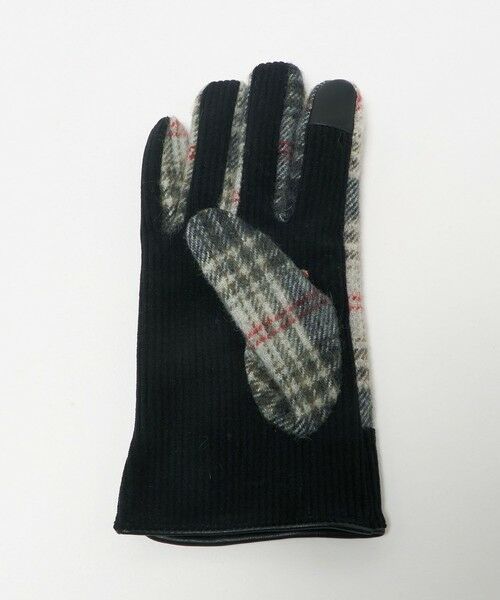 green label relaxing / グリーンレーベル リラクシング 手袋 | コーデュロイ チェック グローブ 手袋 -スマートフォン対応- | 詳細1