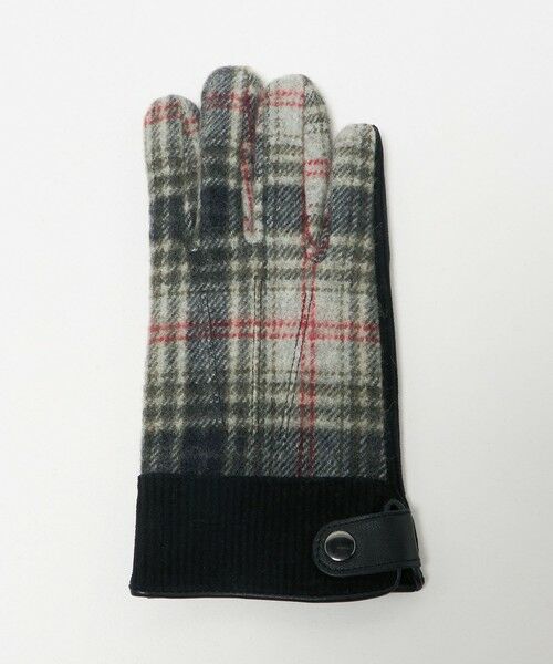 green label relaxing / グリーンレーベル リラクシング 手袋 | コーデュロイ チェック グローブ 手袋 -スマートフォン対応- | 詳細2