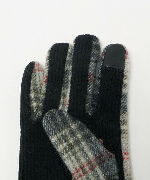 green label relaxing / グリーンレーベル リラクシング 手袋 | コーデュロイ チェック グローブ 手袋 -スマートフォン対応- | 詳細3
