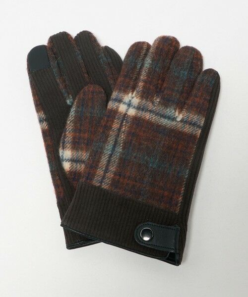green label relaxing / グリーンレーベル リラクシング 手袋 | コーデュロイ チェック グローブ 手袋 -スマートフォン対応- | 詳細10