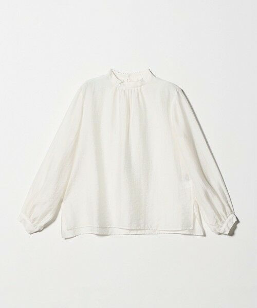 green label relaxing / グリーンレーベル リラクシング シャツ・ブラウス | フェイクパール スタンドネック ブラウス | 詳細6