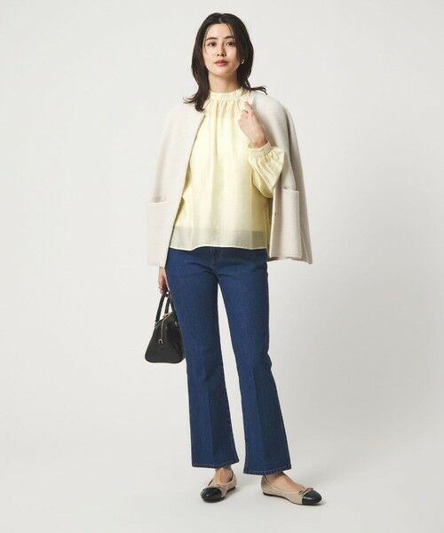 green label relaxing / グリーンレーベル リラクシング シャツ・ブラウス | フェイクパール スタンドネック ブラウス | 詳細7