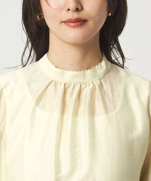 green label relaxing / グリーンレーベル リラクシング シャツ・ブラウス | フェイクパール スタンドネック ブラウス | 詳細16