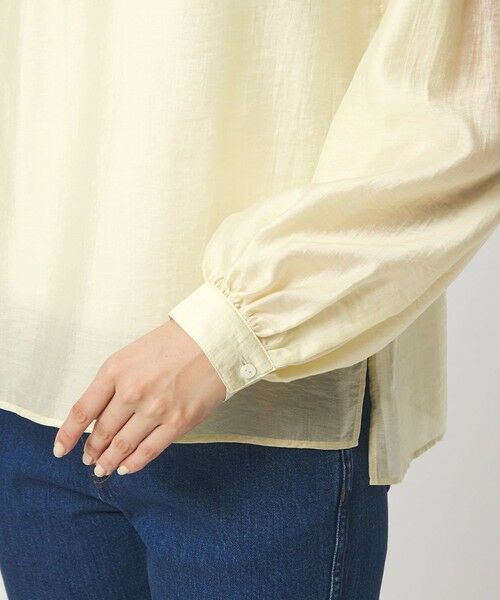 green label relaxing / グリーンレーベル リラクシング シャツ・ブラウス | フェイクパール スタンドネック ブラウス | 詳細17