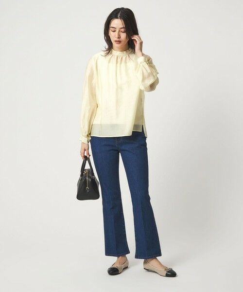 green label relaxing / グリーンレーベル リラクシング シャツ・ブラウス | フェイクパール スタンドネック ブラウス | 詳細10