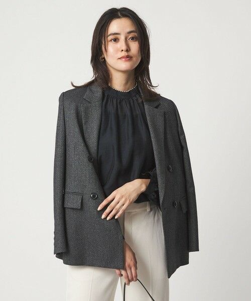 green label relaxing / グリーンレーベル リラクシング シャツ・ブラウス | フェイクパール スタンドネック ブラウス | 詳細21