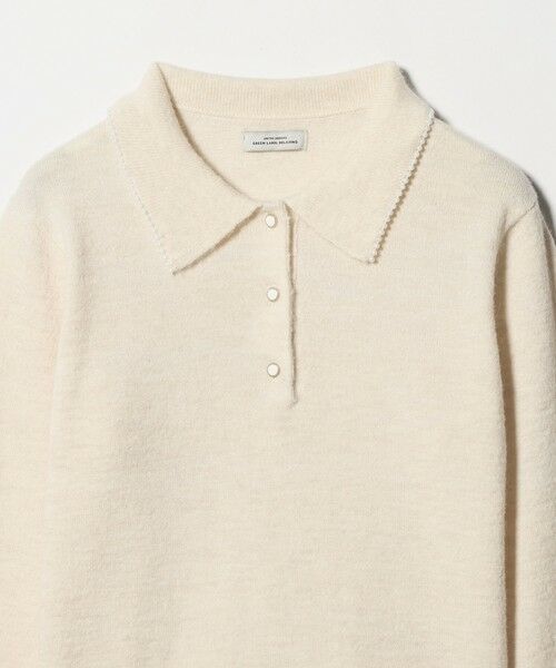 green label relaxing / グリーンレーベル リラクシング ニット・セーター | 襟付き フェイクパール プルオーバー ニット ウォッシャブル | 詳細7