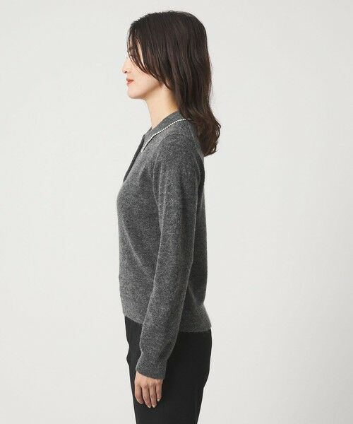 green label relaxing / グリーンレーベル リラクシング ニット・セーター | 襟付き フェイクパール プルオーバー ニット ウォッシャブル | 詳細13