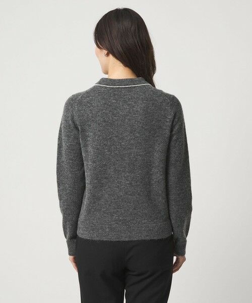 green label relaxing / グリーンレーベル リラクシング ニット・セーター | 襟付き フェイクパール プルオーバー ニット ウォッシャブル | 詳細14