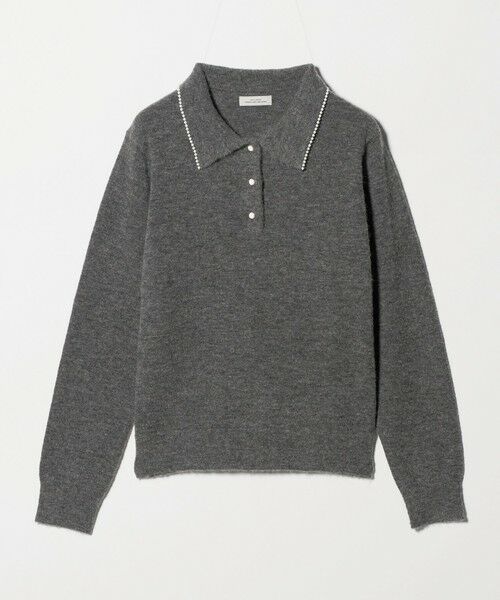 green label relaxing / グリーンレーベル リラクシング ニット・セーター | 襟付き フェイクパール プルオーバー ニット ウォッシャブル | 詳細20