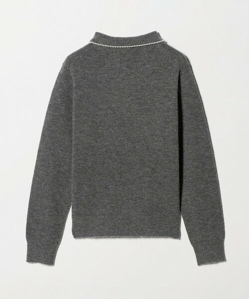 green label relaxing / グリーンレーベル リラクシング ニット・セーター | 襟付き フェイクパール プルオーバー ニット ウォッシャブル | 詳細21