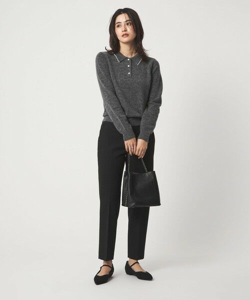 green label relaxing / グリーンレーベル リラクシング ニット・セーター | 襟付き フェイクパール プルオーバー ニット ウォッシャブル | 詳細11