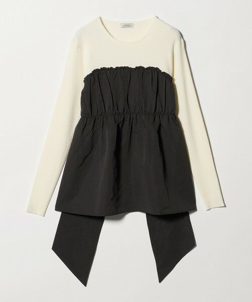 green label relaxing / グリーンレーベル リラクシング ニット・セーター | タフタ ドッキング リボン プルオーバー ニット ウォッシャブル | 詳細15