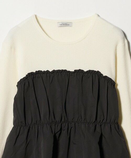 green label relaxing / グリーンレーベル リラクシング ニット・セーター | タフタ ドッキング リボン プルオーバー ニット ウォッシャブル | 詳細17