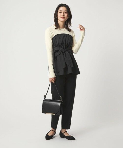 green label relaxing / グリーンレーベル リラクシング ニット・セーター | タフタ ドッキング リボン プルオーバー ニット ウォッシャブル | 詳細5