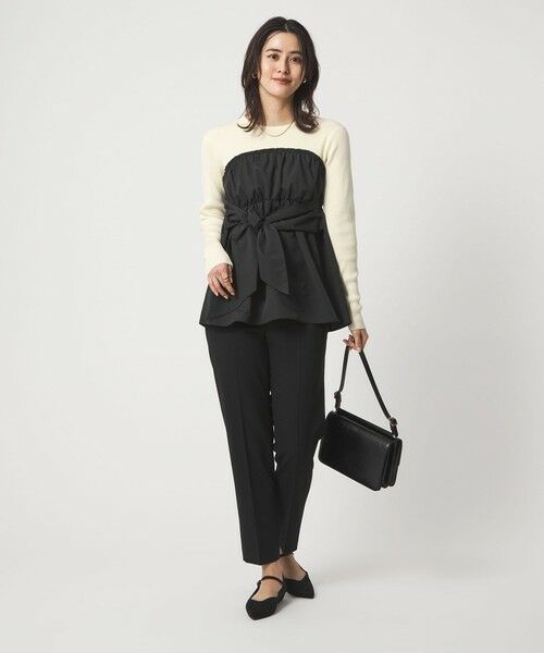 green label relaxing / グリーンレーベル リラクシング ニット・セーター | タフタ ドッキング リボン プルオーバー ニット ウォッシャブル | 詳細6