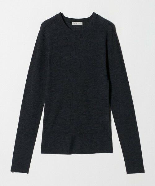 green label relaxing / グリーンレーベル リラクシング ニット・セーター | ウール シアー リブ クルーネック ニット ウォッシャブル | 詳細19