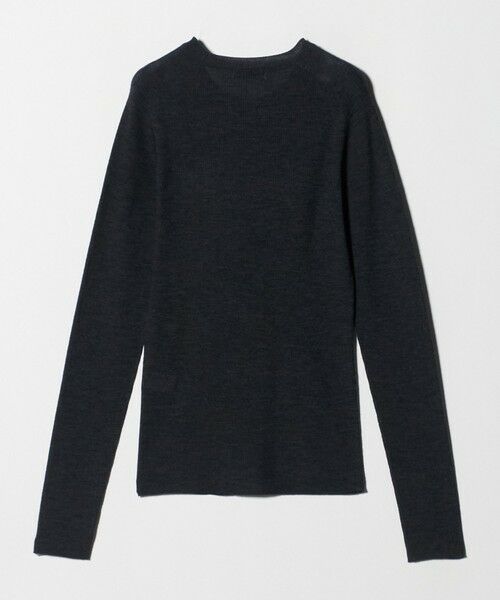 green label relaxing / グリーンレーベル リラクシング ニット・セーター | ウール シアー リブ クルーネック ニット ウォッシャブル | 詳細20