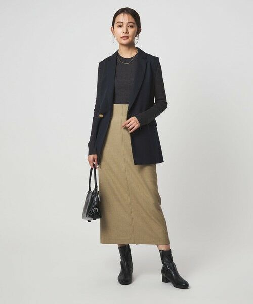 green label relaxing / グリーンレーベル リラクシング ニット・セーター | ウール シアー リブ クルーネック ニット ウォッシャブル | 詳細11