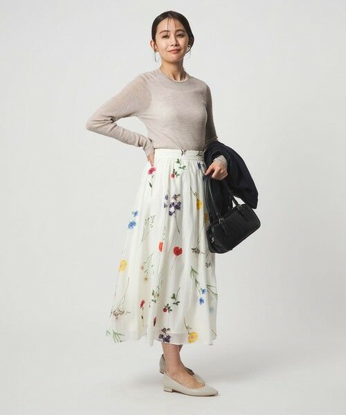 green label relaxing / グリーンレーベル リラクシング ニット・セーター | ウール シアー リブ クルーネック ニット ウォッシャブル | 詳細24