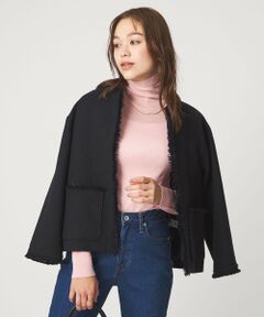 green label relaxing / グリーンレーベル リラクシング ニット・セーター | ウール シアー リブ タートルネック ニット ウォッシャブル