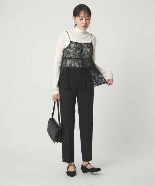 green label relaxing / グリーンレーベル リラクシング ニット・セーター | ウール シアー リブ タートルネック ニット ウォッシャブル | 詳細7