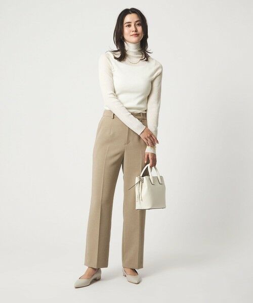 green label relaxing / グリーンレーベル リラクシング ニット・セーター | ウール シアー リブ タートルネック ニット ウォッシャブル | 詳細2