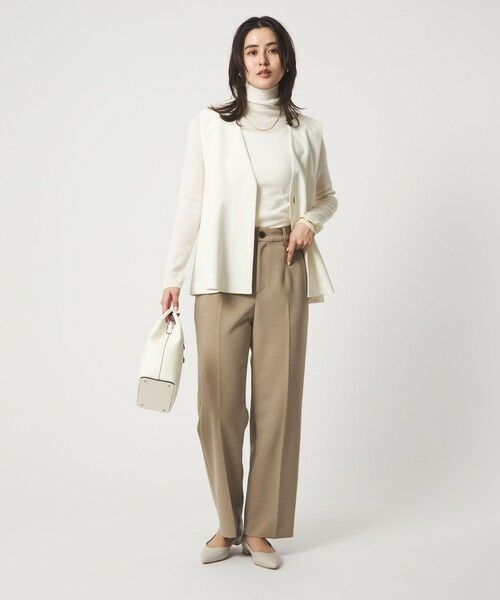 green label relaxing / グリーンレーベル リラクシング ニット・セーター | ウール シアー リブ タートルネック ニット ウォッシャブル | 詳細5