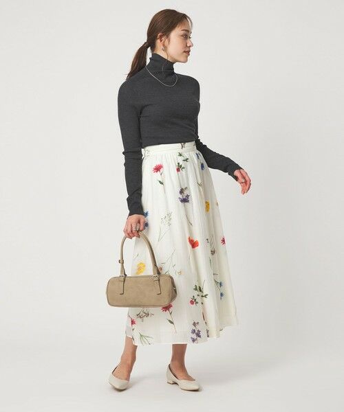 green label relaxing / グリーンレーベル リラクシング ニット・セーター | ウール シアー リブ タートルネック ニット ウォッシャブル | 詳細10