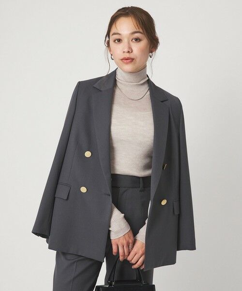 green label relaxing / グリーンレーベル リラクシング ニット・セーター | ウール シアー リブ タートルネック ニット ウォッシャブル | 詳細21