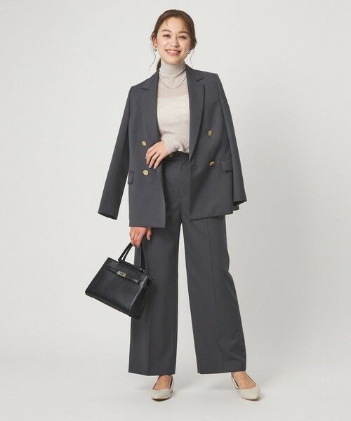 green label relaxing / グリーンレーベル リラクシング ニット・セーター | ウール シアー リブ タートルネック ニット ウォッシャブル | 詳細22