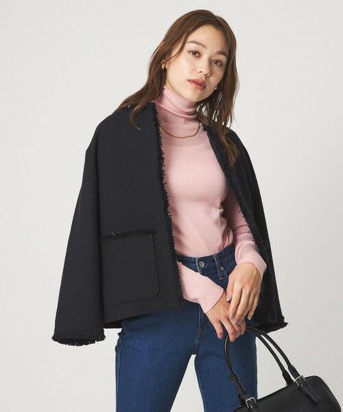 green label relaxing / グリーンレーベル リラクシング ニット・セーター | ウール シアー リブ タートルネック ニット ウォッシャブル | 詳細24