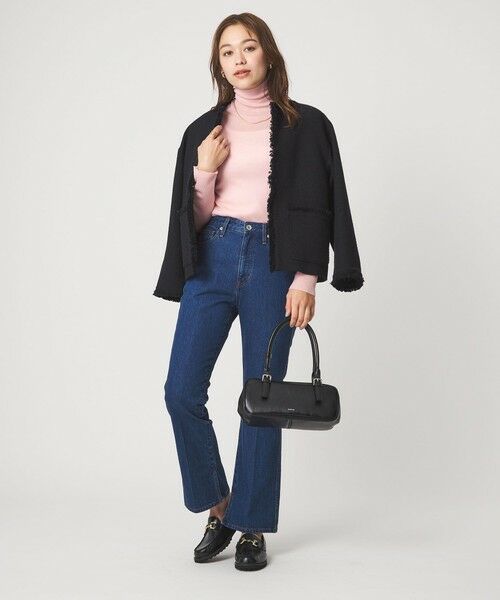 green label relaxing / グリーンレーベル リラクシング ニット・セーター | ウール シアー リブ タートルネック ニット ウォッシャブル | 詳細25