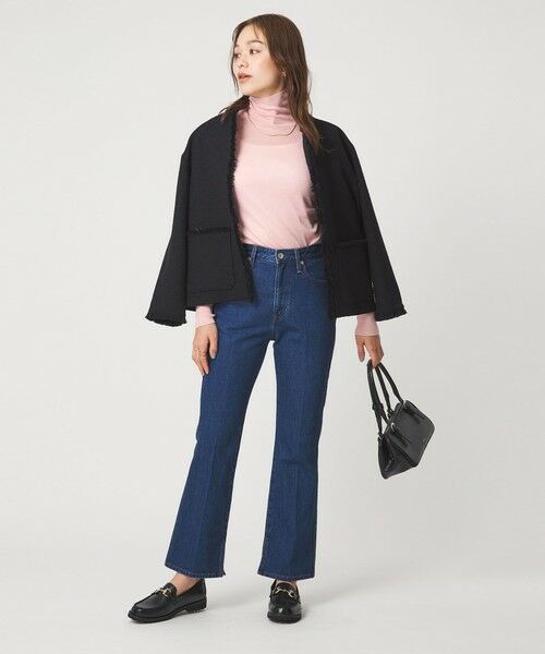 green label relaxing / グリーンレーベル リラクシング ニット・セーター | ウール シアー リブ タートルネック ニット ウォッシャブル | 詳細26