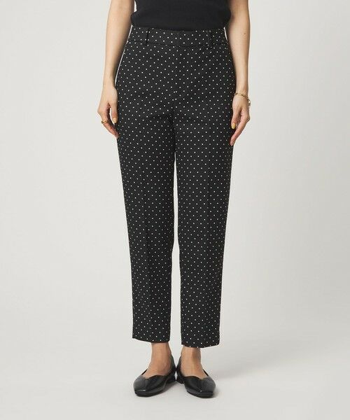 green label relaxing / グリーンレーベル リラクシング スラックス・ドレスパンツ | キチントボトムス ドット ジャガード ALLFIT テーパード パンツ ウォッシャブル ストレッチ | 詳細4
