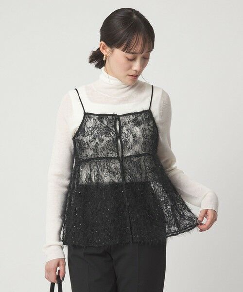 green label relaxing / グリーンレーベル リラクシング ベスト | シアー レース キャミソール | 詳細16