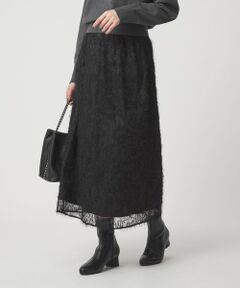 green label relaxing / グリーンレーベル リラクシング ロング・マキシ丈スカート | シアー レース ギャザー スカート