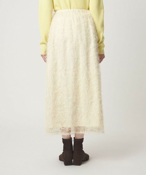 green label relaxing / グリーンレーベル リラクシング ロング・マキシ丈スカート | シアー レース ギャザー スカート | 詳細7