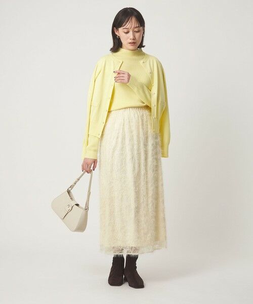 green label relaxing / グリーンレーベル リラクシング ロング・マキシ丈スカート | シアー レース ギャザー スカート | 詳細2